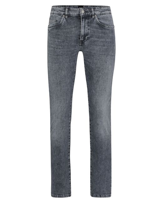 Boss Slim-Fit Jeans In Stonewashed Italian Stretch 31