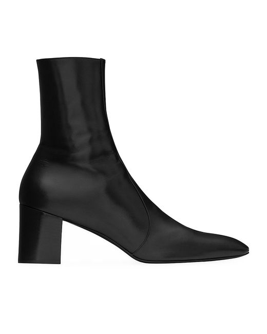 Saint Laurent Xiv Zipped Boots In Smooth Leather 7