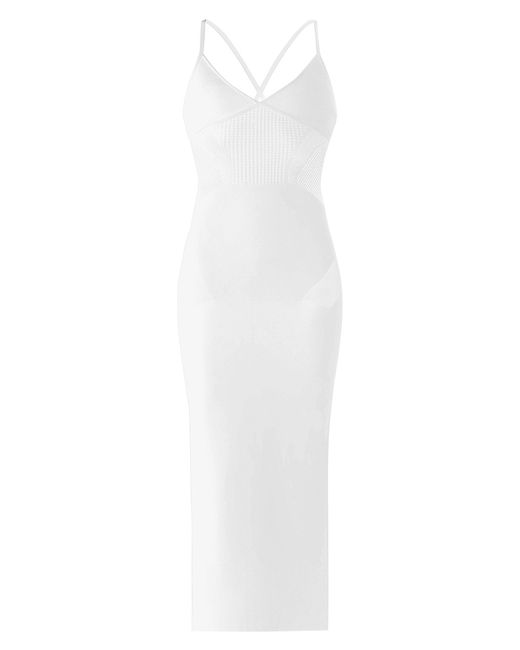 Hervé Léger Strappy Inset Maxi-Dress Medium