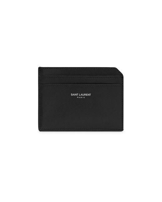 Saint Laurent Open Card Case in Smooth