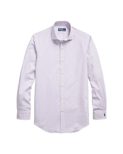 Polo Ralph Lauren Grid Poplin Button-Front Shirt Large
