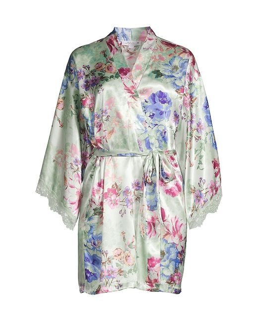 In Bloom Madelyn Floral Satin Robe