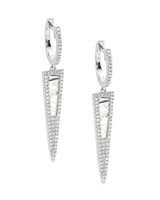 Saks Fifth Avenue Collection 14K 0.40 TCW Diamond Huggie Hoop Earrings