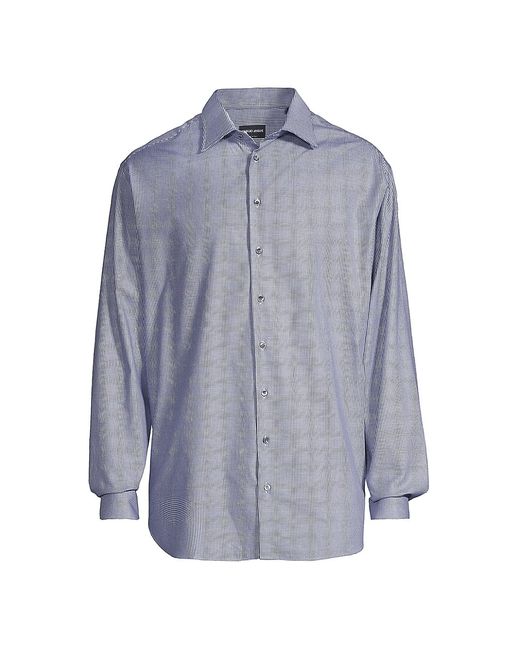 Giorgio Armani Small Check Dress Shirt