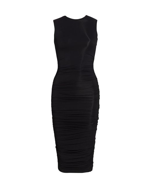 Michael Kors Collection Stretch Ruched Midi-Dress