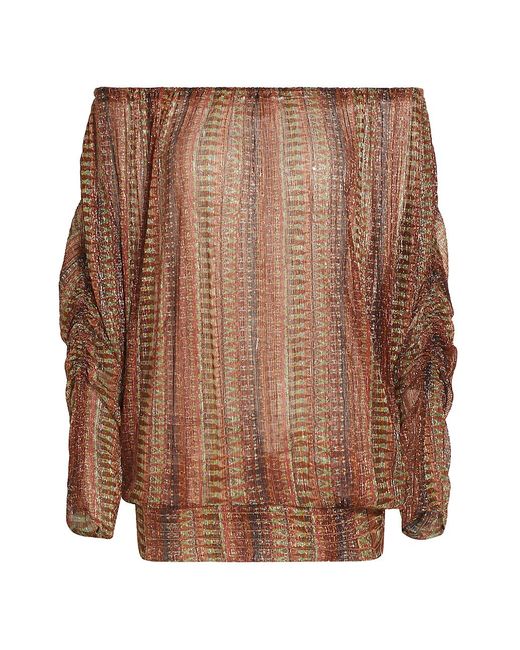 Ramy Brook Grace Printed Off-The-Shoulder Top