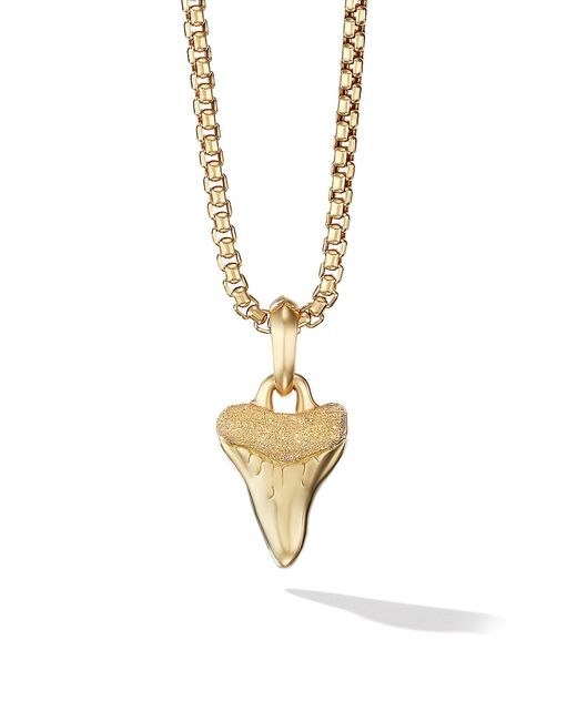 David Yurman Shark Tooth Amulet in 18K Yellow