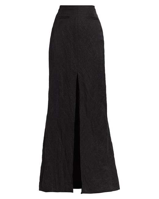 Jason Wu Collection Front-Slit Crinkle Maxi Skirt