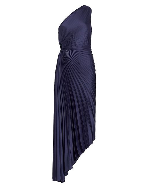 A.L.C. Delfina Asymmetrical Pleated Dress