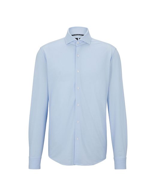 Boss Regular-Fit Shirt in Structured Performance-Stretch Fabric