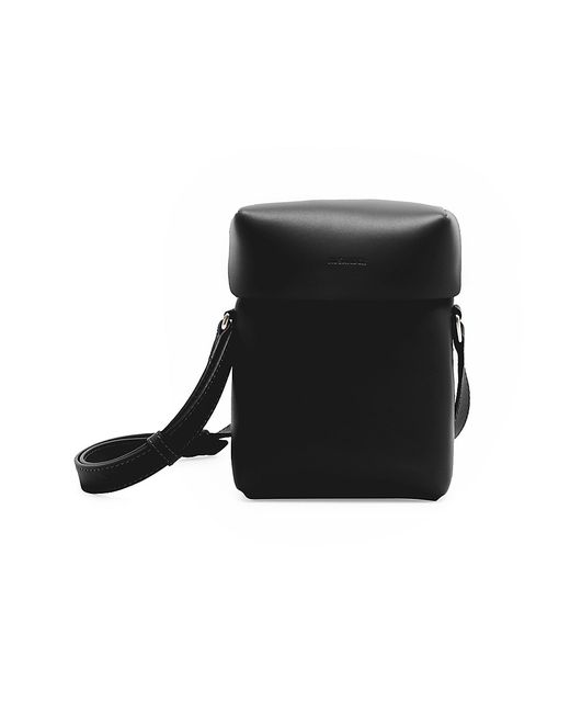 Jil Sander Lid Leather Crossbody Bag