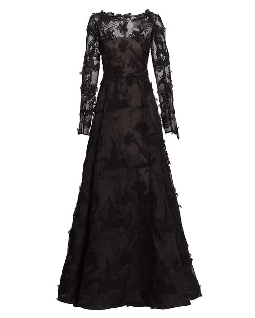 Jason Wu Collection Long-Sleeve Organza Gown
