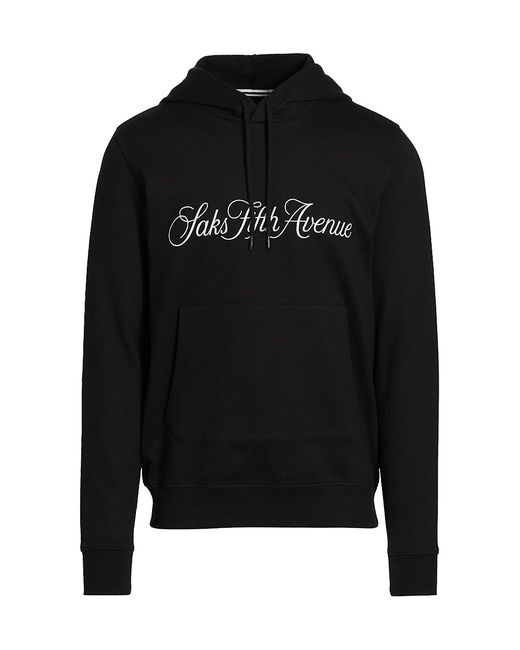 Saks Fifth Avenue COLLECTION Logo-Embroidered Cotton Hoodie