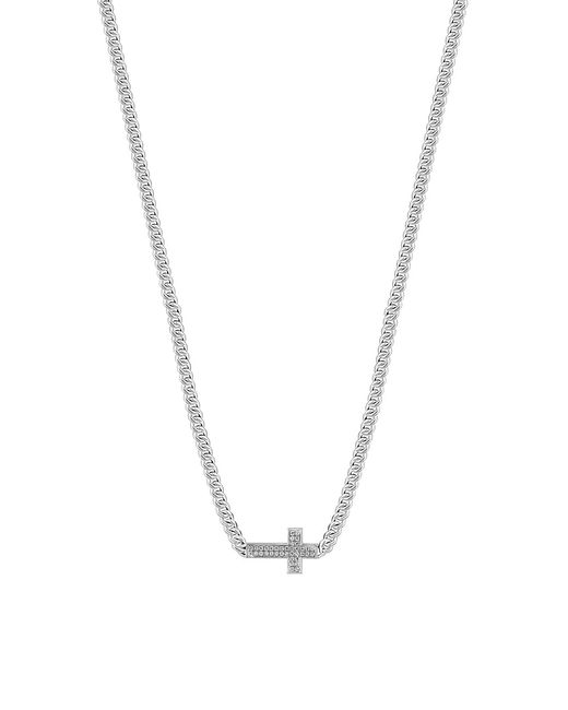 Saks Fifth Avenue Collection COLLECTION Diamond 925 Sterling Cross Necklace