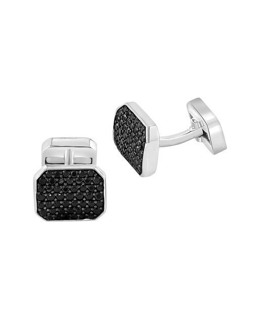 Saks Fifth Avenue Collection COLLECTION 925 Sterling Black Spinel Cufflinks