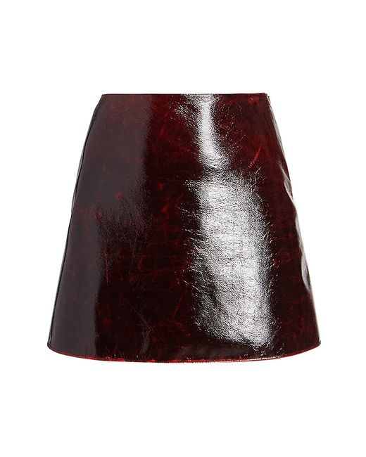 Alaïa Coated Blend Miniskirt