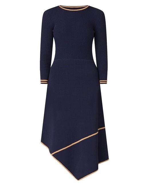 Shoshanna Piper Asymmetric Knit Midi-Dress