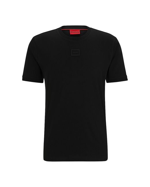 Hugo Boss Cotton-Jersey T-Shirt with Tonal Logo Badge