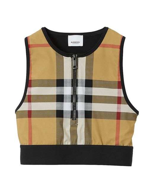 Burberry Zadie Cropped Check Top
