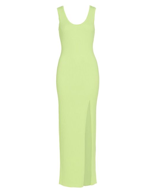 Line & Dot Halo Rib-Knit Maxi Dress