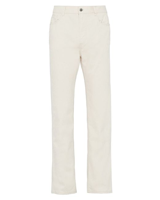 Prada Five-Pocket Pinwale Corduroy Pants