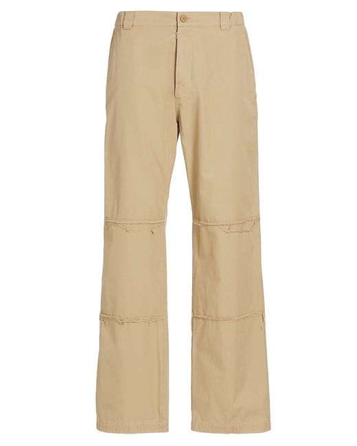Mm6 Maison Margiela Raw-Edge Relaxed-Fit Pants