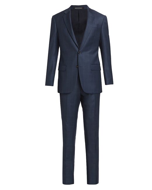 Emporio Armani G-Line Plaid Single-Breasted Suit