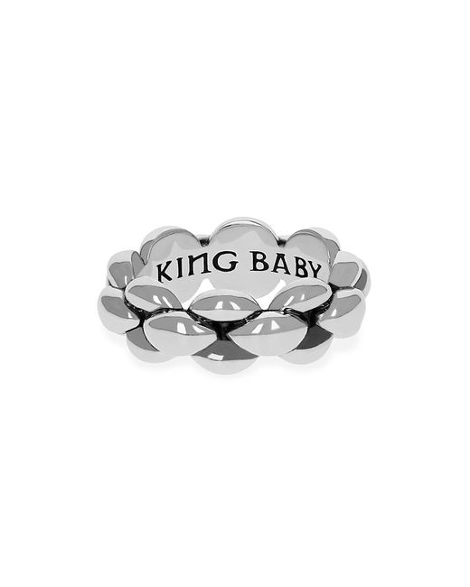 King Baby Studio Infinity Link Medium Sterling Ring