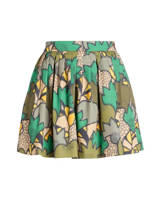 Kenzo Jungle Pleated Miniskirt
