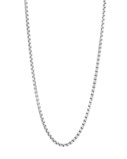 Saks Fifth Avenue Collection COLLECTION Sterling Polished Lite Round Box Chain Necklace
