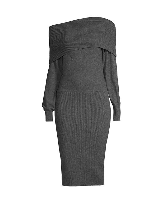 Donna Karan Vintage Glam Cowlneck Dress