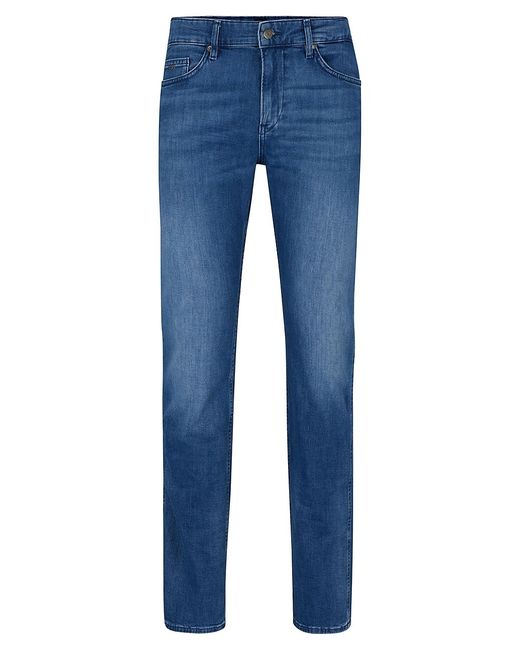 Boss Slim-Fit Jeans In Italian Cashmere-Touch