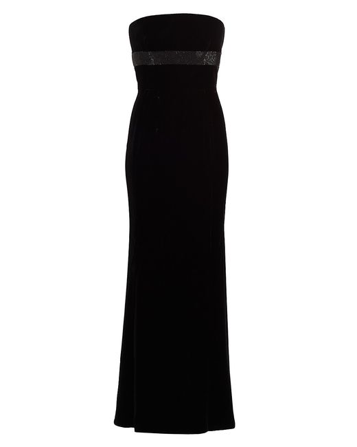 Giorgio Armani Crystal-Embellished Strapless Gown
