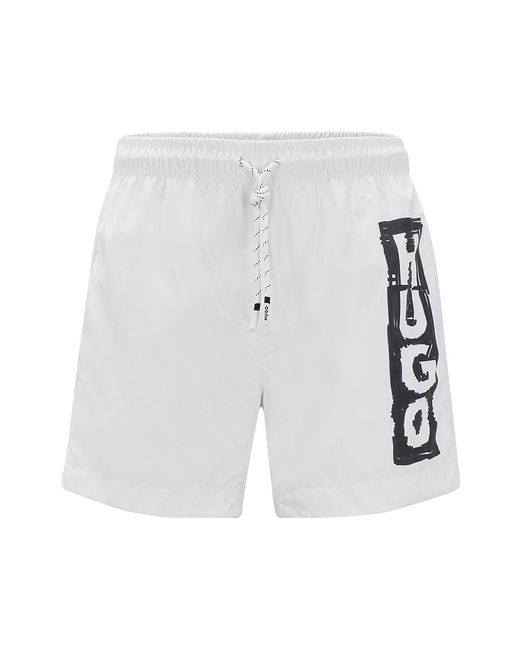 Hugo Boss Quick-Drying Swim Shorts with Marker Logo