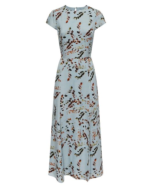 Reiss Livia Printed Cut-Out Midi-Dress