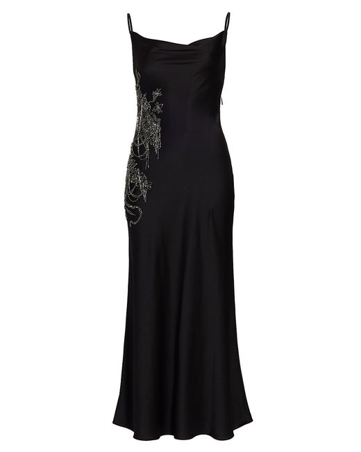 Jason Wu Collection Beaded Open-Back Satin Gown
