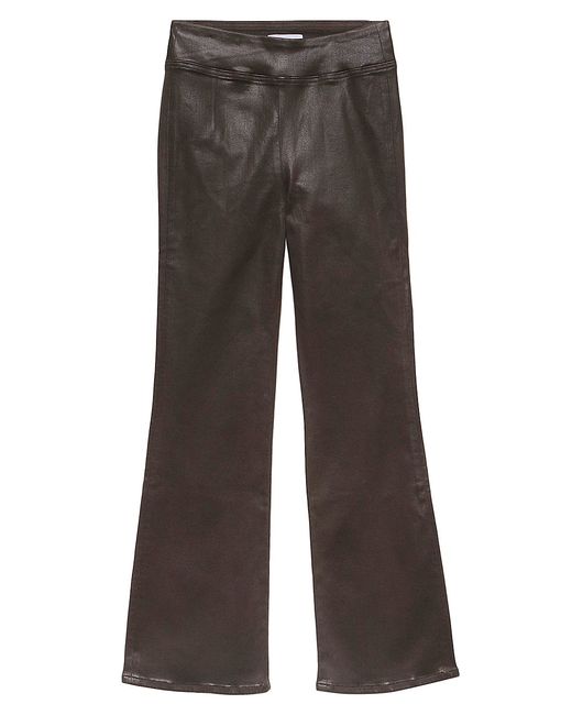 Frame Jetset Coated Cropped Boot-Cut Pants
