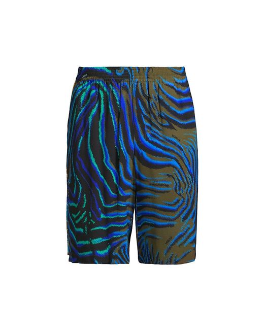Versace Tiger Wildflower Print Swim Shorts