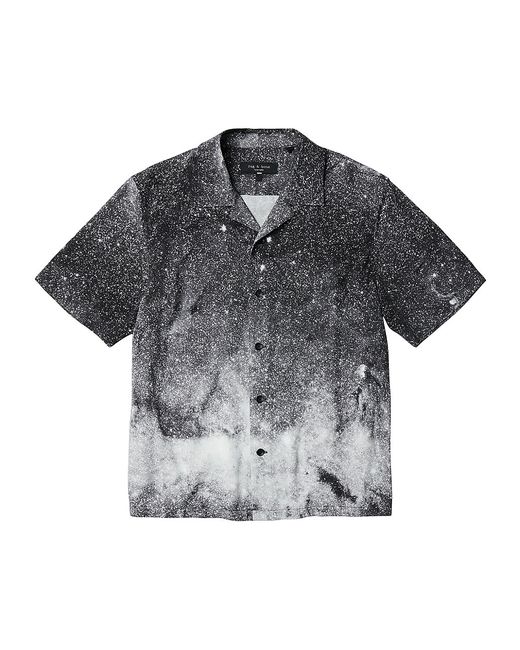 Rag & Bone Avery Abstract Boxy-Fit Camp Shirt