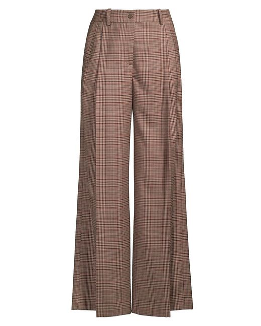 Rosso35 Prince Of Wales Wide-Leg Trousers