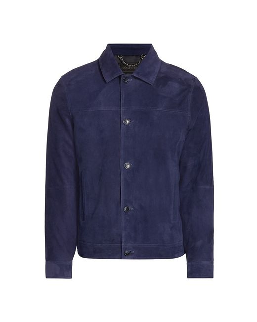 Saks Fifth Avenue COLLECTION Suede Trucker Jacket