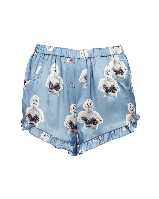 Fleur Du Mal x Marilyn Monroe Ruffle Pajama Shorts
