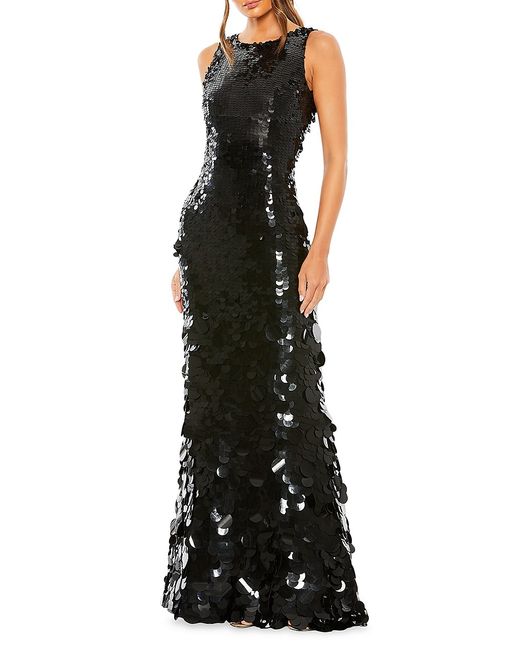 Mac Duggal Sequined Sleeveless Gown