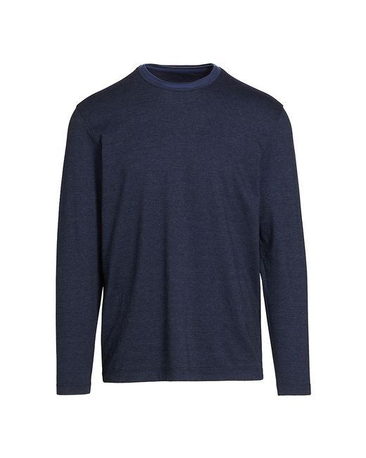 Saks Fifth Avenue COLLECTION Elevated Herringbone Long-Sleeve T-Shirt