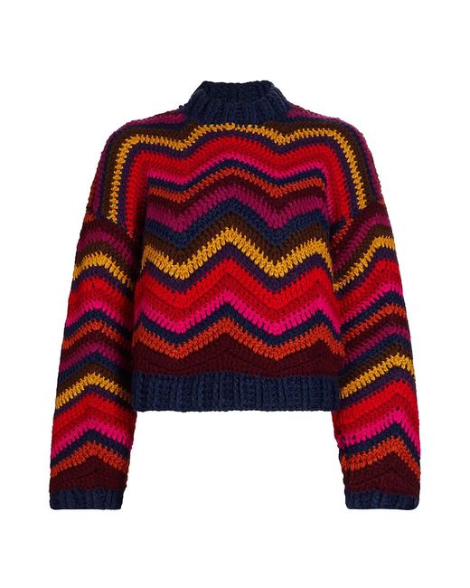 Farm Rio Colorful Waves Sweater
