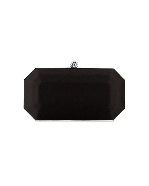Tyler Ellis Perry Clutch Satin with Silver Hardware