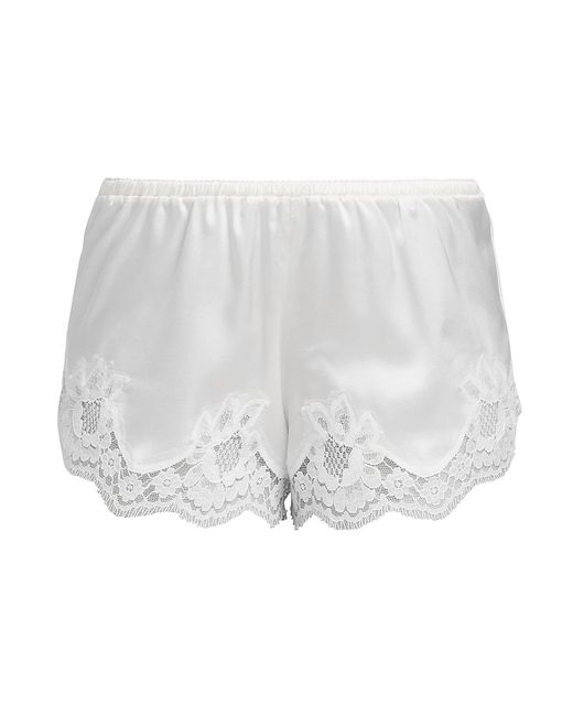 Dolce & Gabbana Lace-Trimmed Satin Shorts