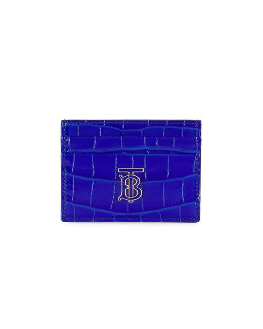 Burberry Croc-Embossed Card Case