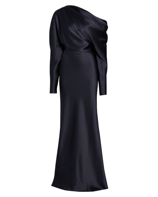 Amsale Off-The-Shoulder Draped Gown