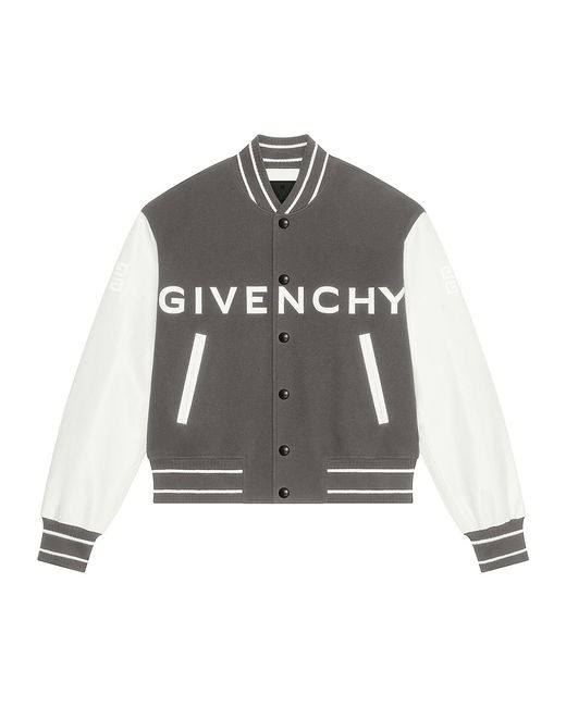 Givenchy Varsity Jacket In Wool And Leather